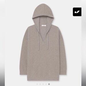 NWT NAADAM Cashmino Tunic Hoodie Timber